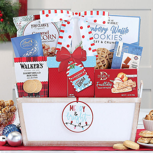 Merry & Bright: Christmas Gift Basket - GreatArrivals