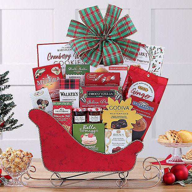 Sleigh of Sweets: Holiday Gift Basket - GreatArrivals