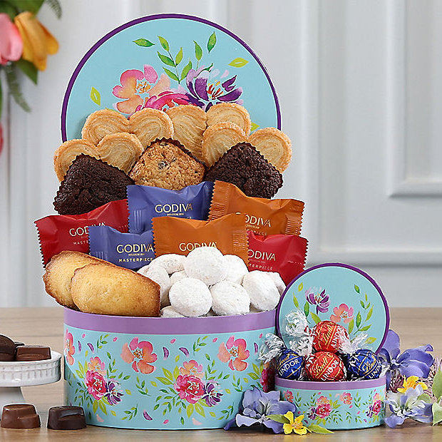 Floral Delights: Sweets Gift Box - GreatArrivals