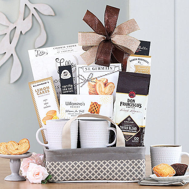 Coffee & Tea Delights: Gourmet Gift Basket - GreatArrivals