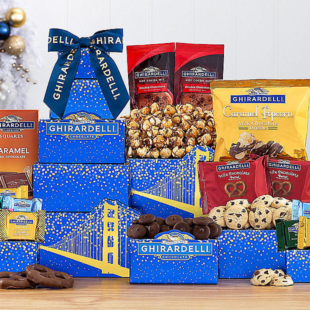 Ghirardelli Deluxe: Gourmet Gift Tower - GreatArrivals