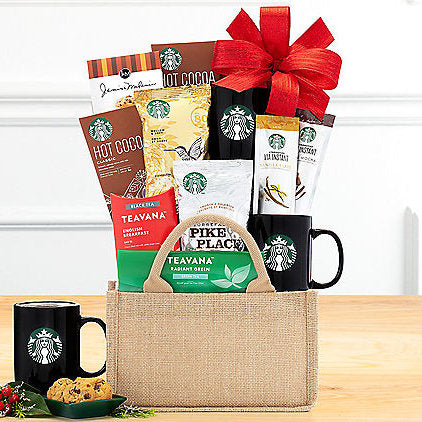 Starbucks & Teavana: Gourmet Coffee Gift Basket - GreatArrivals