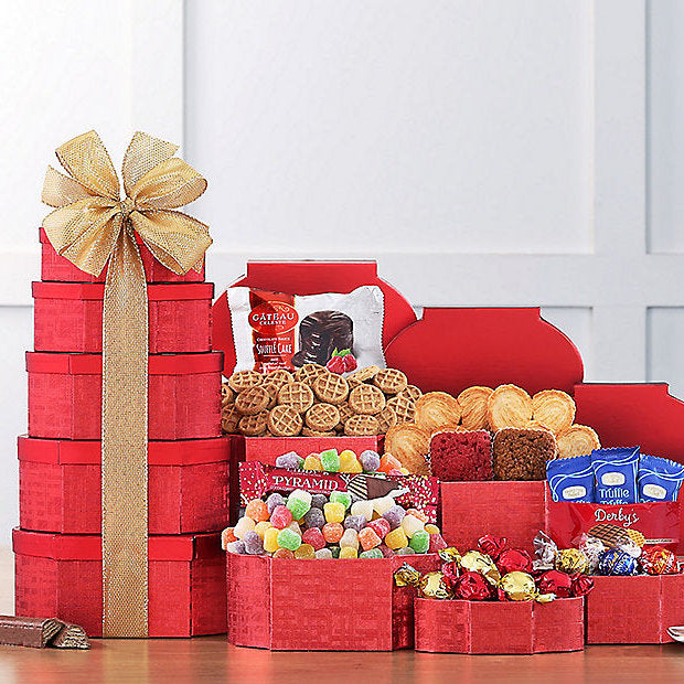 Holiday Cheer: Sweets Gift Tower - GreatArrivals