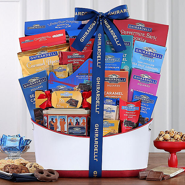 Ghirardelli Extravaganza: Premium Chocolate Gift Basket - GreatArrivals