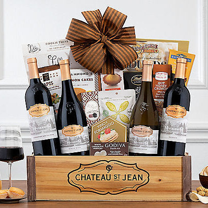 Chateau St. Jean Quartet: Gourmet Wine Box - GreatArrivals