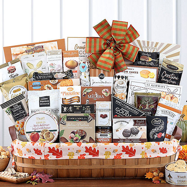 Bountiful Harvest: Fall Gourmet Gift Basket - GreatArrivals