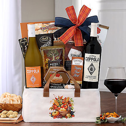 Francis Ford Coppola Duet: Harvest Wine Gift Basket - GreatArrivals