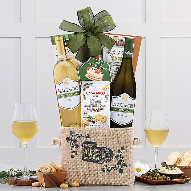 Blakemore Winery White Duet: Wine Gift Basket - GreatArrivals