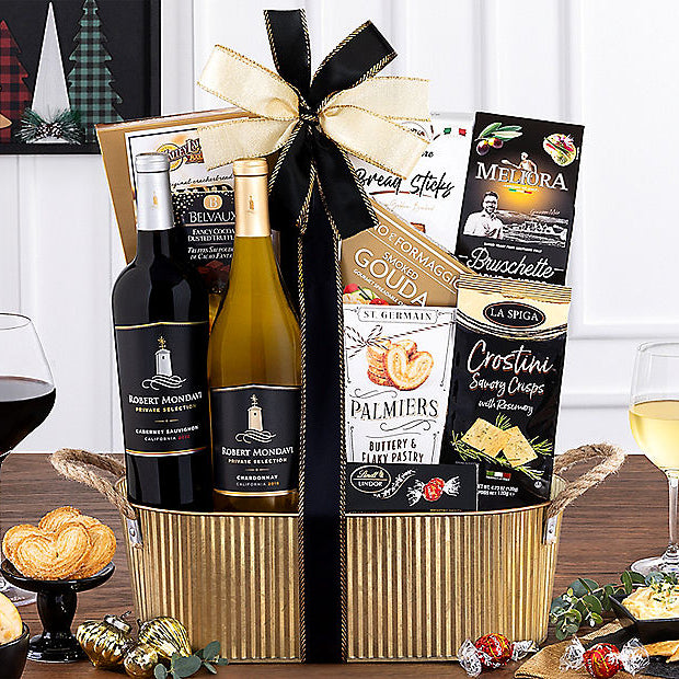 Robert Mondavi Private Selection Duet: Wine Gift Basket - GreatArrivals