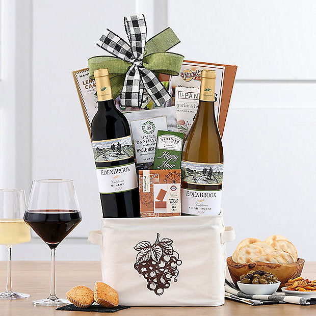 Edenbrook Duet: Gourmet Wine Basket - GreatArrivals