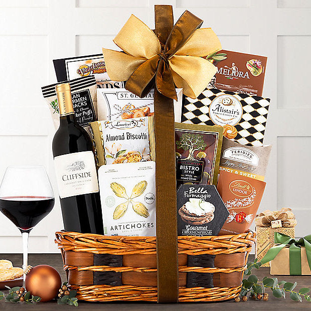 Cliffside Cabernet: Wine Gift Basket - GreatArrivals