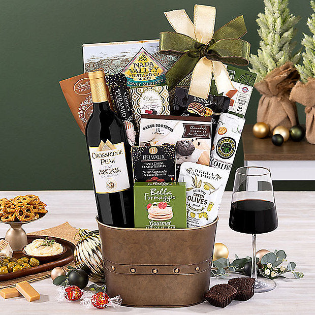 Crossridge Peak Cabernet: Wine Gift Basket - GreatArrivals