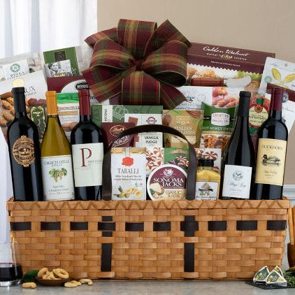 Sommelier's Finest: Premium Wine Basket - GreatArrivals