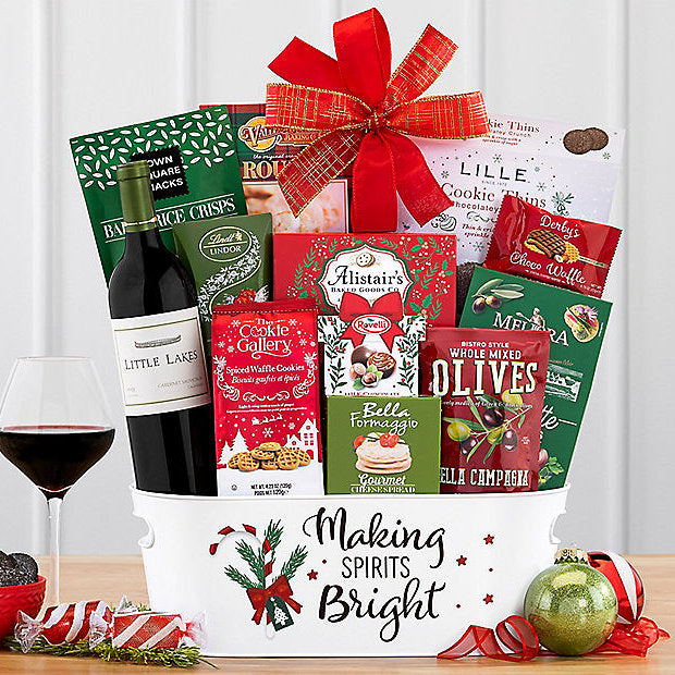 Little Lakes Cabernet: Holiday Wine Gift Basket - GreatArrivals