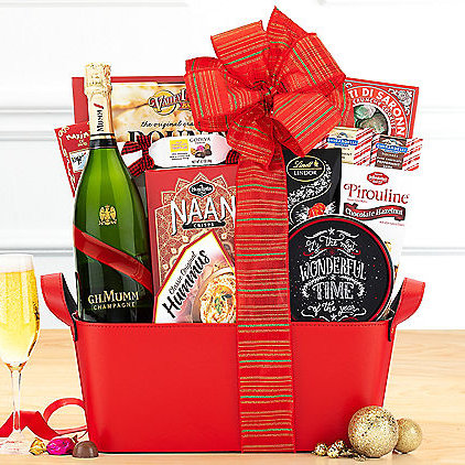 Mumm Cordon Rouge: Champagne Gift Basket - GreatArrivals