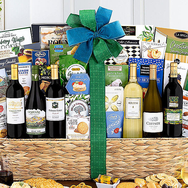 Premier Half Dozen Collection: Wine Gift Basket - GreatArrivals