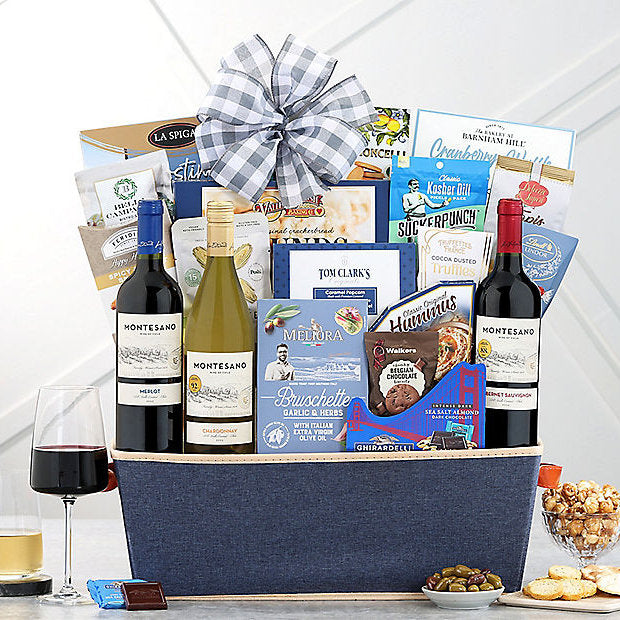 Montesano Trio: Kosher Wine Basket - GreatArrivals