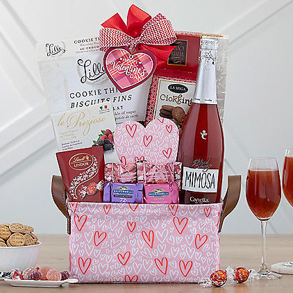 Mimosa Time: Valentine's Day Wine Basket - GreatArrivals