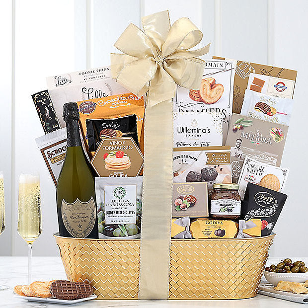 Dom Perignon: Premium Champagne Basket - GreatArrivals