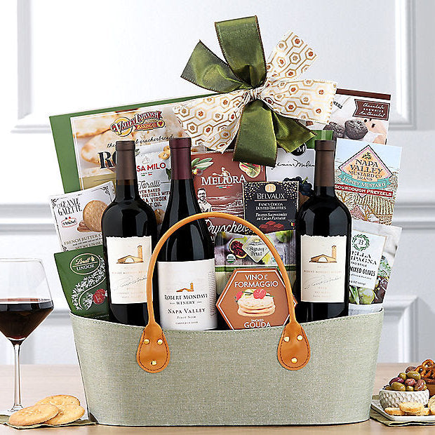 Robert Mondavi Trio: Gourmet Wine Basket - GreatArrivals