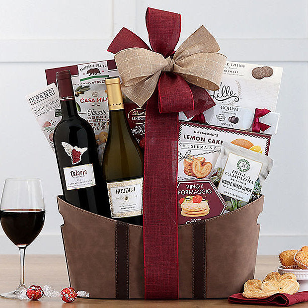 Napa & Sonoma Duet: Wine Gift Basket - GreatArrivals