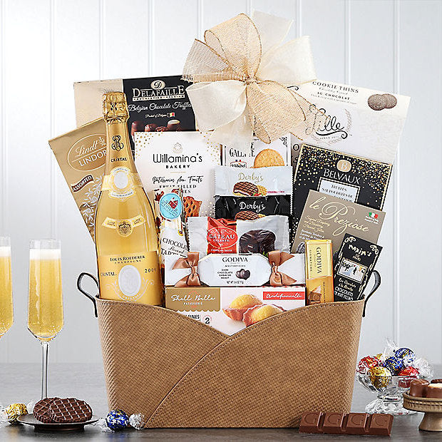 Louis Roederer Cristal: Champagne Gift Basket - GreatArrivals