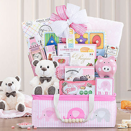 Bundle of Joy: Baby Girl Gift Basket - GreatArrivals