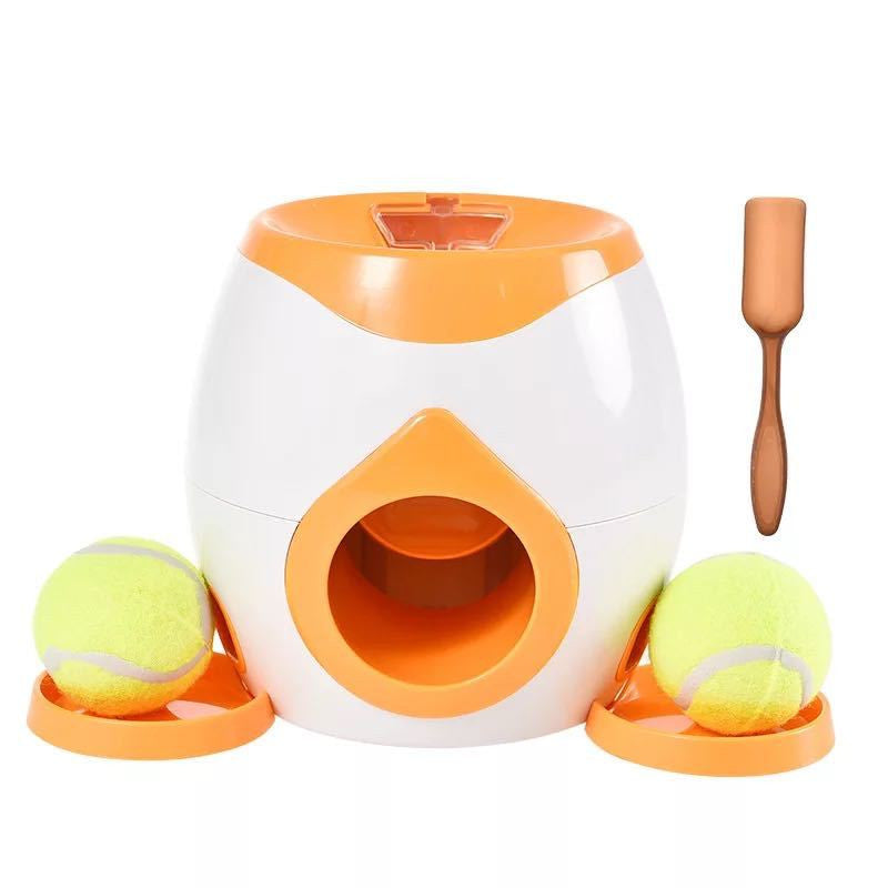 Smart Pet Feeder Tennis Ball Missing Device Throwing Reward Machine - 0 - CJ - Orange - CJJJCWGY00881 - Orange
