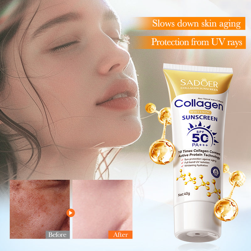 SADOER Collagen Anti - Aging Whitening Sunscreen Cream 40g - 4 - CJ