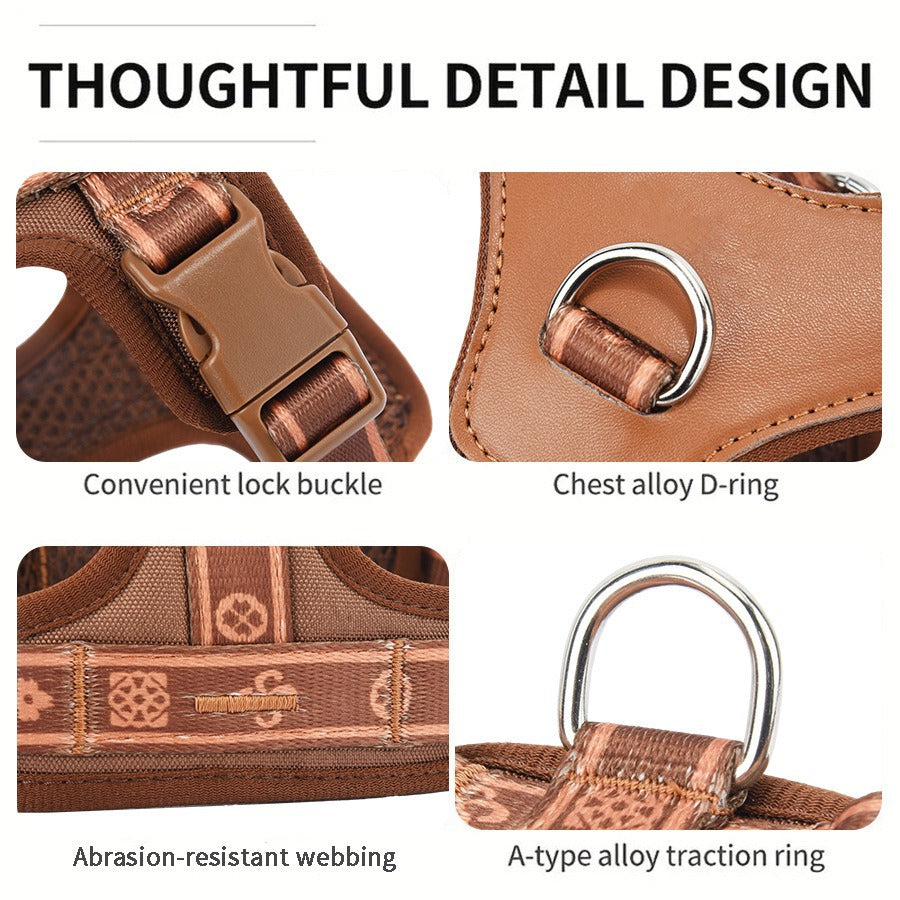 Breathable Reflective Pet Harness For Dogs - 0 - CJ