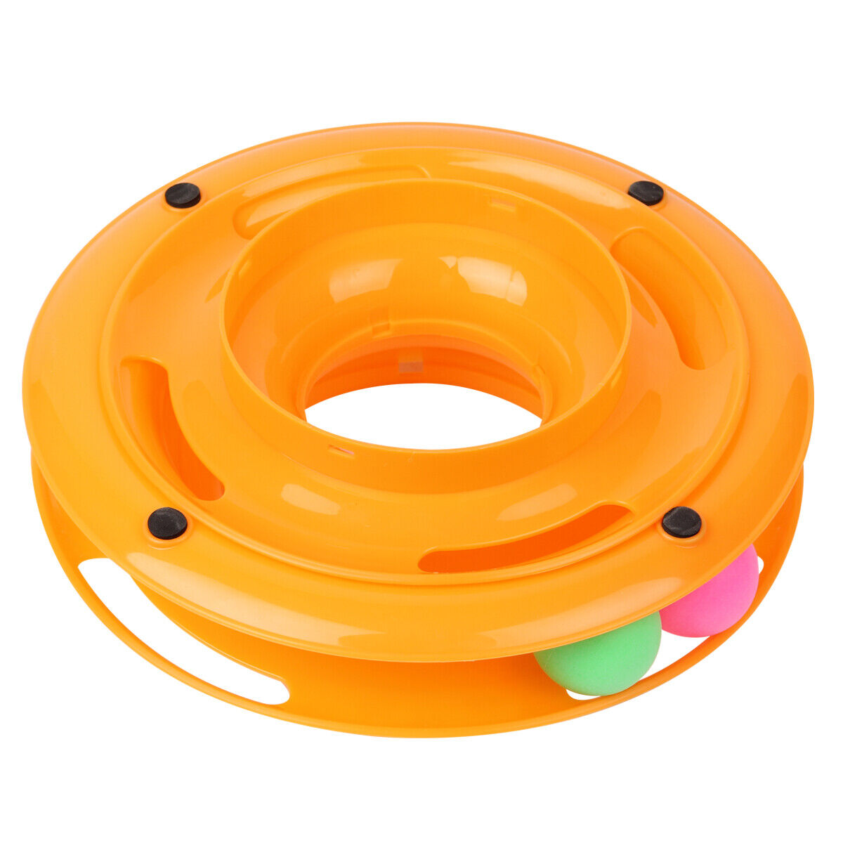 Pet Cat Crazy Ball Disk Interactive Toys Amusement Plate Trilaminar Funny Toy - 5 - CJ
