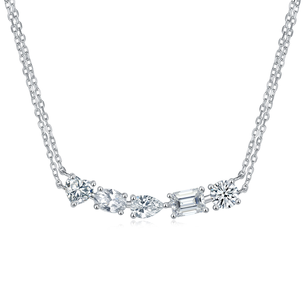 1Galaxy - A Fashionable And Luxurious Diamond Jewelry Pendant Set With Moissanite S925 Sterling Silver And Platinum Plating Prohibit TikTok sales - 5 - CJ