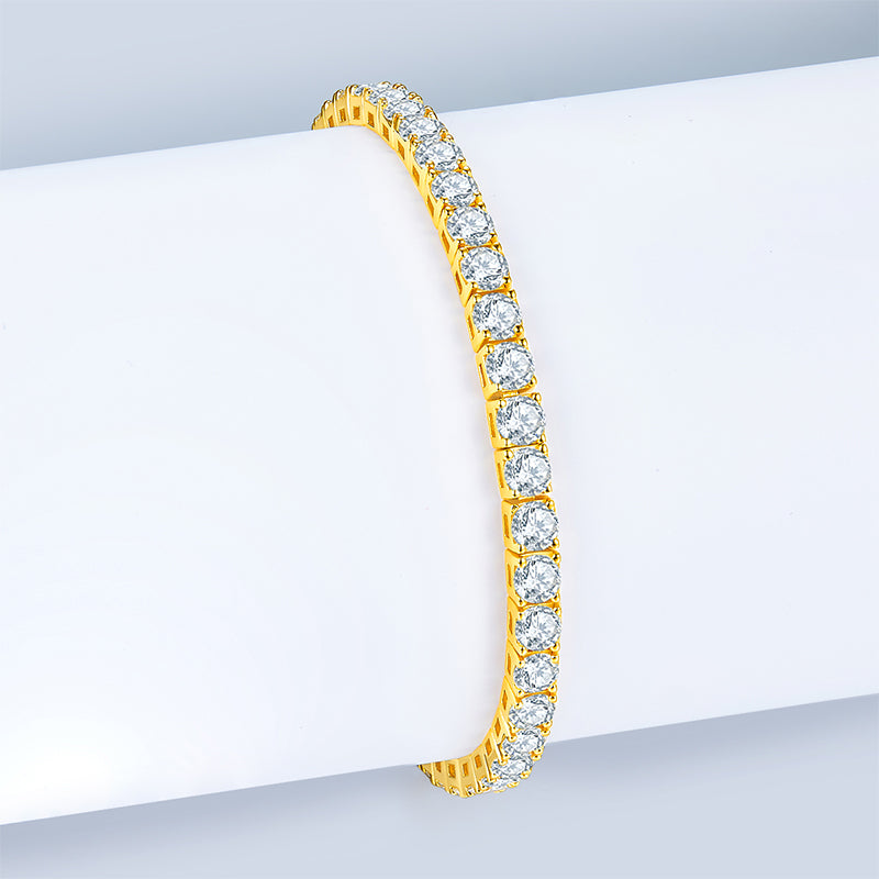 1Unique Luxury Fashion Mosan Diamond S925 Silver Bracelet Prohibit TikTok sales - 5 - CJ
