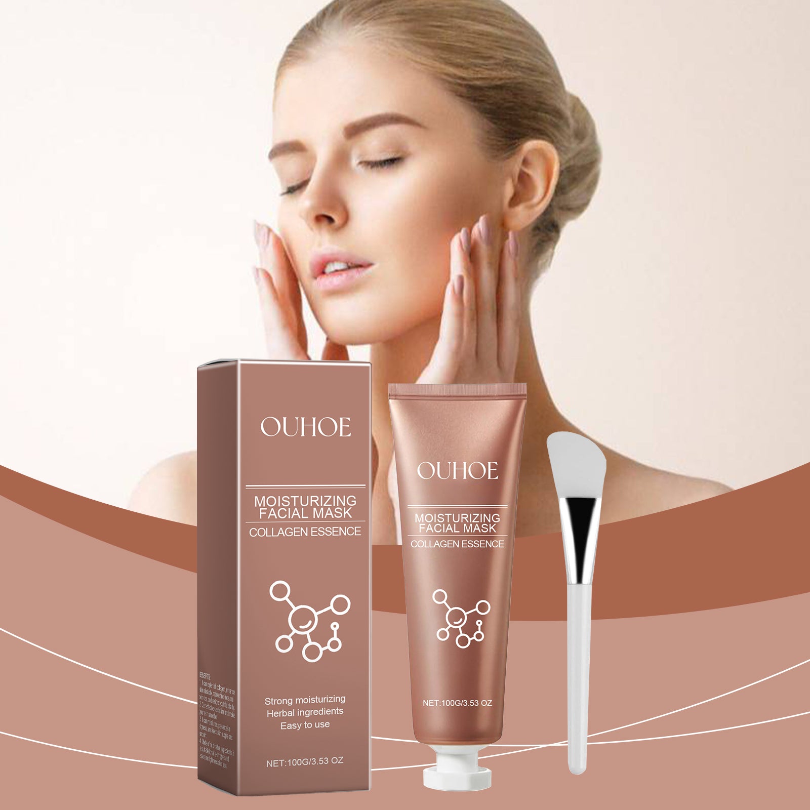 Ouhoe Collagen Peel Mask Moisturizes And Brightens Skin Tone And Reduces Fine Lines Peel Mask - 5 - CJ