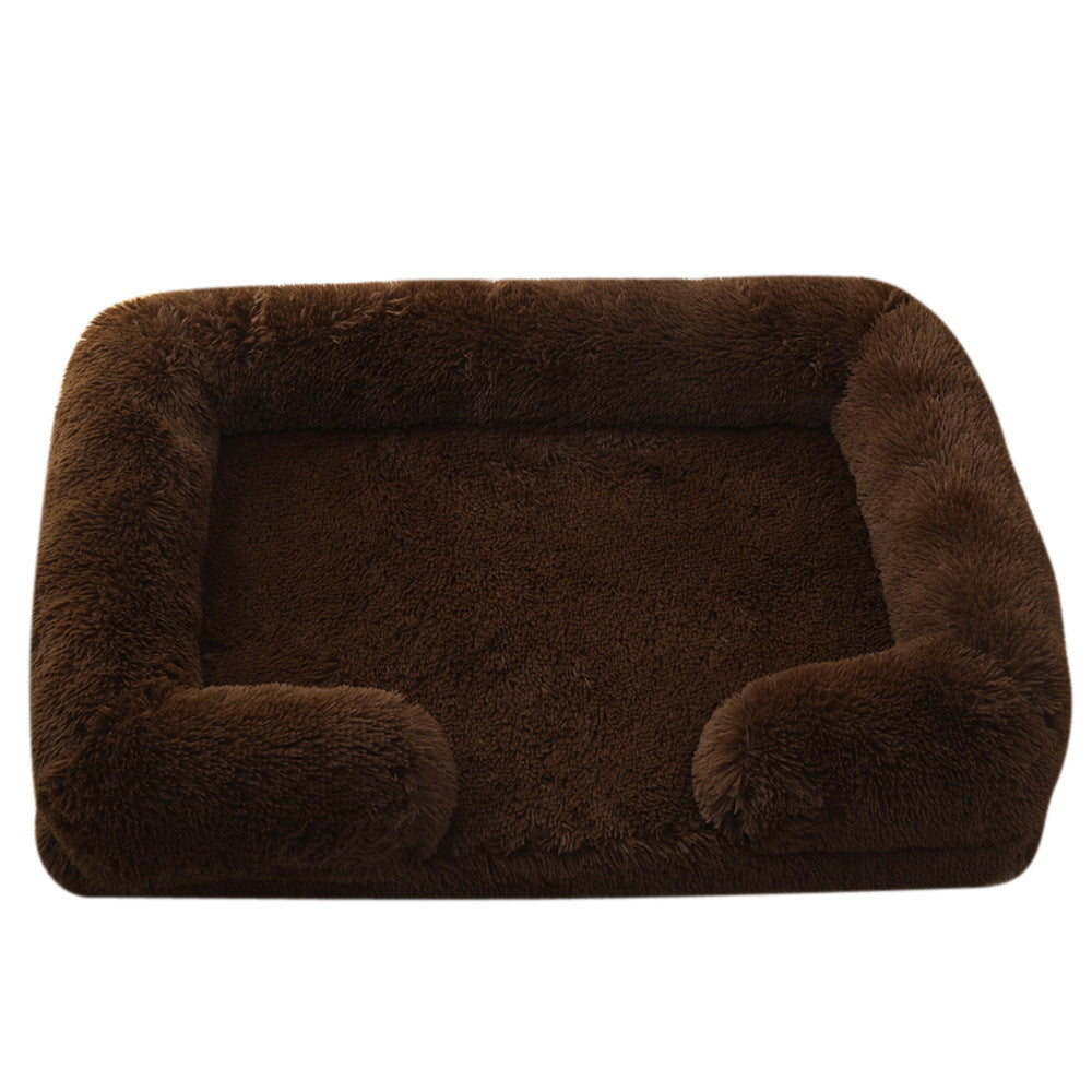 Plush Round Pet Bed Dog Bed Winter - 0 - CJ