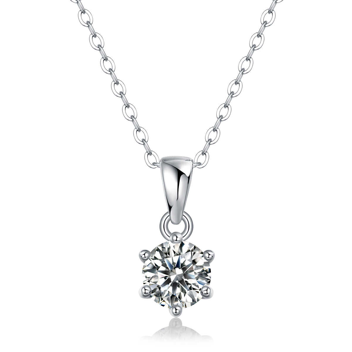 Breeze Dance - Affordable Diamond Jewelry Necklace Pendant Set With 1 - carat, 2 - carat And 3 - carat Moissan Diamonds, S925 Sterling Silver And Platinum - plated - Prohibit TikTok Sales - 5 - cjdropshipping