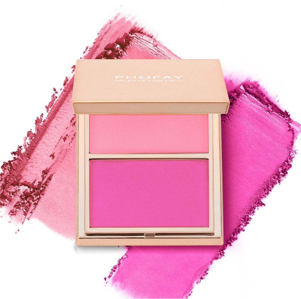 PHOFAY Double - Take Cream & Powder Blush Duo - 4 - CJ - 1PCS - 06 - CJCZ204749113MN