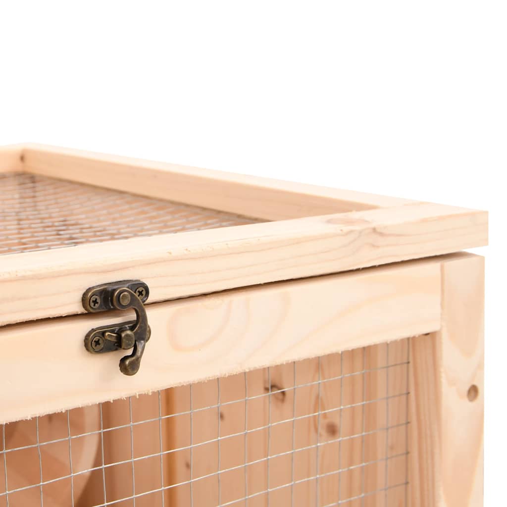 Hamster Cage 81x40x60 cm Solid Fir Wood - 5 - CJ