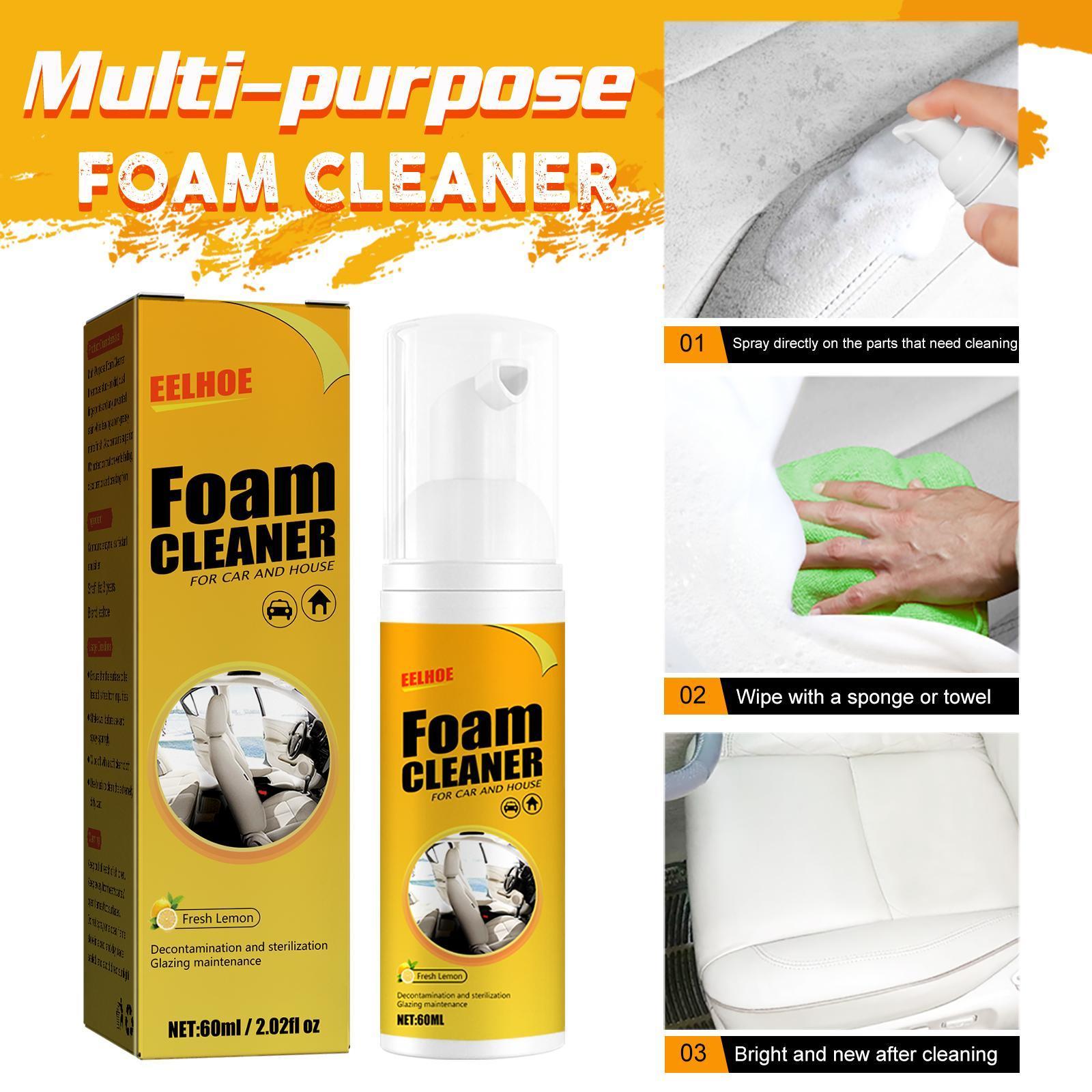 Yierhou Car Steering Wheel Foam Cleaner Leather Seat Cleaner Multi - purpose Interior Cleaner - 5 - CJ