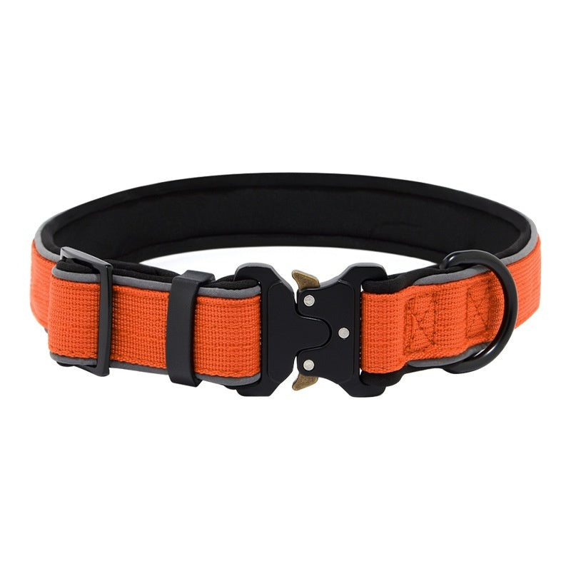 Tactical Dog CollarHarness Reflective Adjustable - 0 - CJ