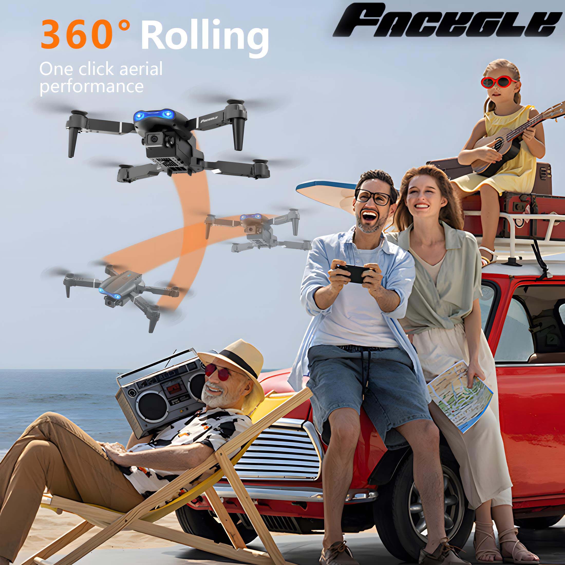 E99 Drone Quadcopter Dual Camera HD Aerial Photography Remote Control - 5 - CJ