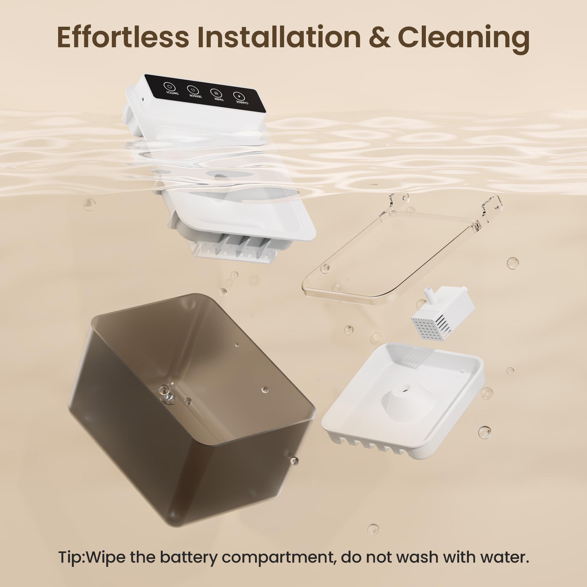 Wired Automatic Pet Fountain Dog Water Dispenser Automatic Sensing Function - 5 - CJ
