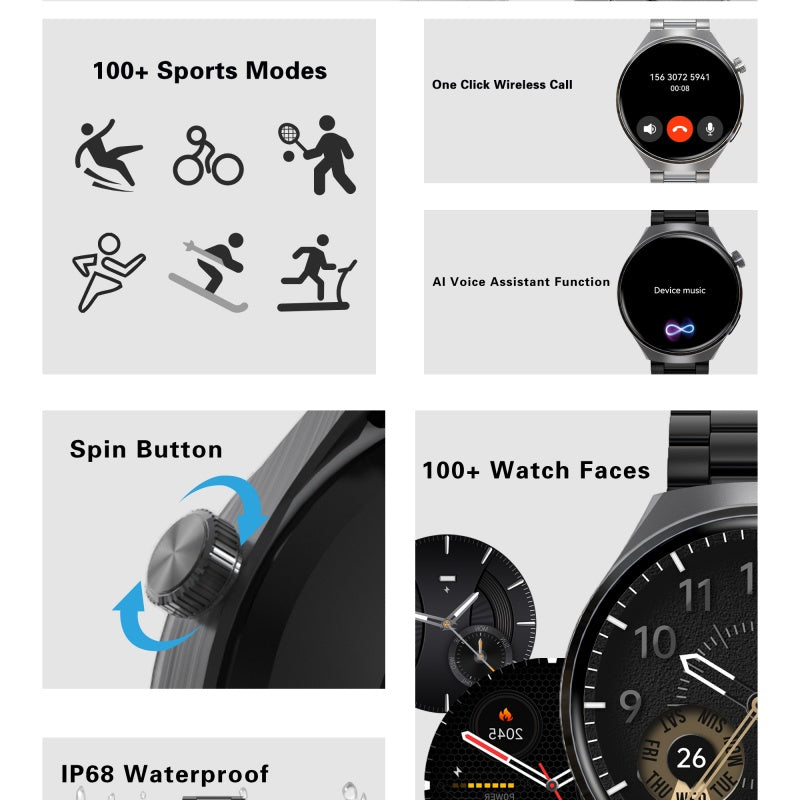 SENBONO V19 Business Men Smart Watch Answer Call Heart Rate Water Proof Sports Fitness Smartwatch Men - 5 - CJ