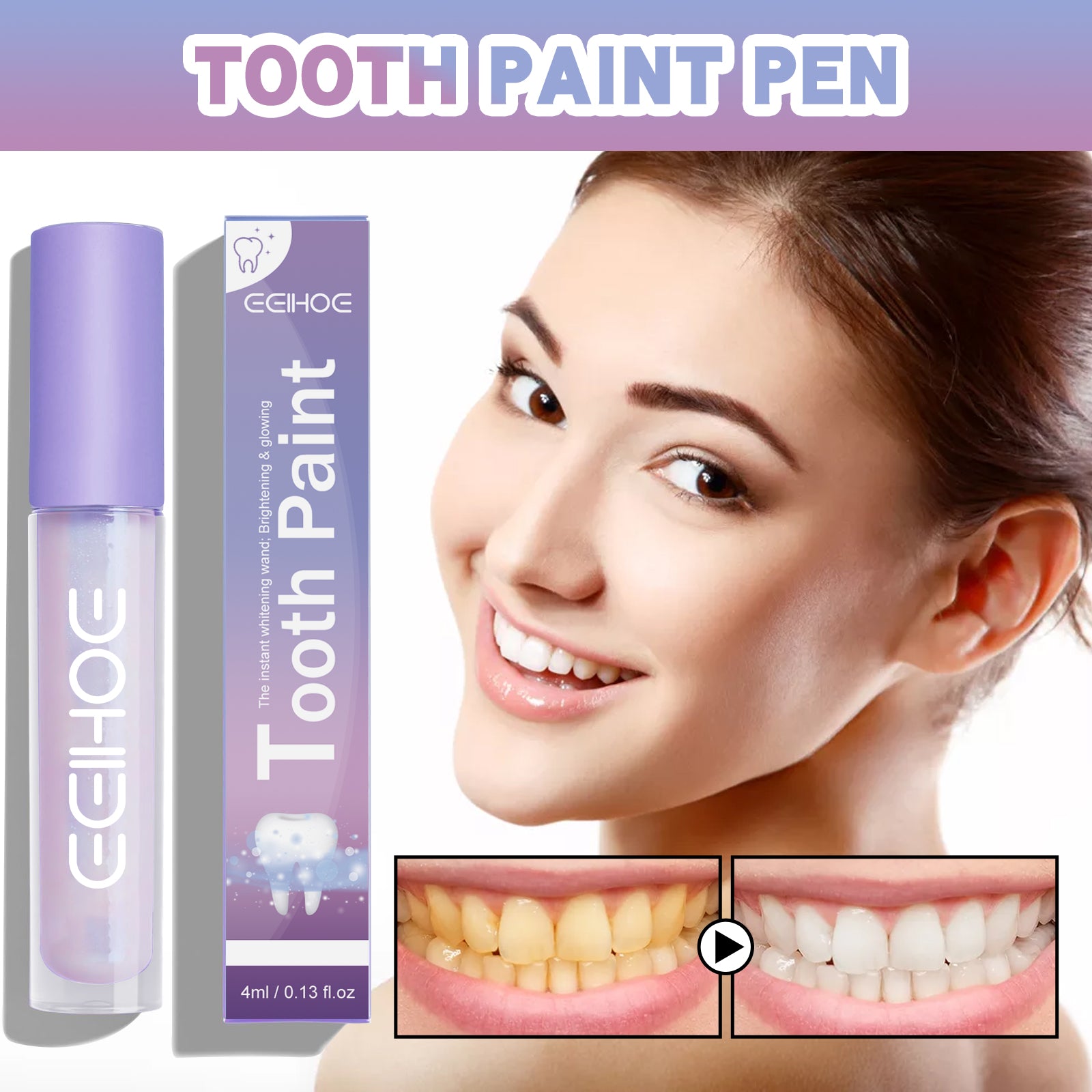 Night Teeth Whitening Pen, Teeth Stain Remover Whitens Teeth - 5 - CJ