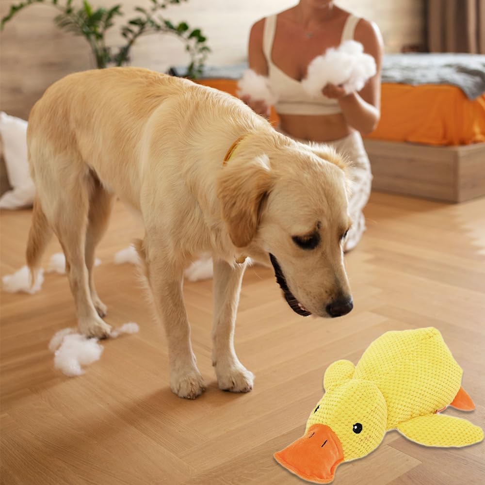 Best Pet Supplies Dog Toys For Small Medium And Large Breeds Cute No - Stuffed And Stuffed Duck With Soft Squeaky Fun For Indoor Puppies And Premium Puppies Plush No Mess Chewing And Playing - 4 - CJ