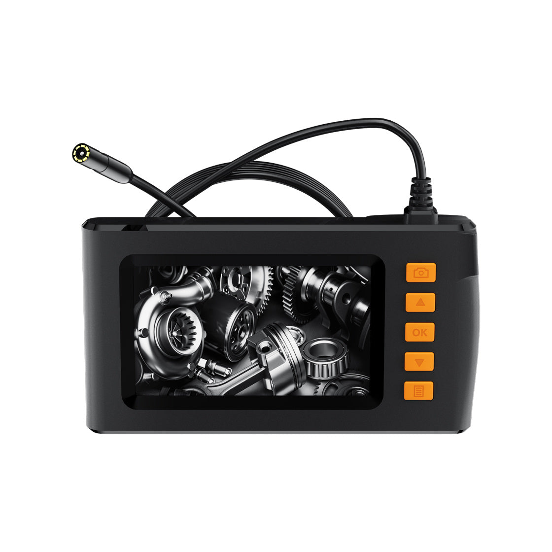 4.3 Inch Dual Lenses Endoscope Camera With Light, With 32GB Memory Card - Waterproof Borescope Camera With 8 Adjustable LED Lights, LCD Screen, HD 1080P Inspection Camera, 5M Semi - Rigid Cord For Vehic - 5 - CJ