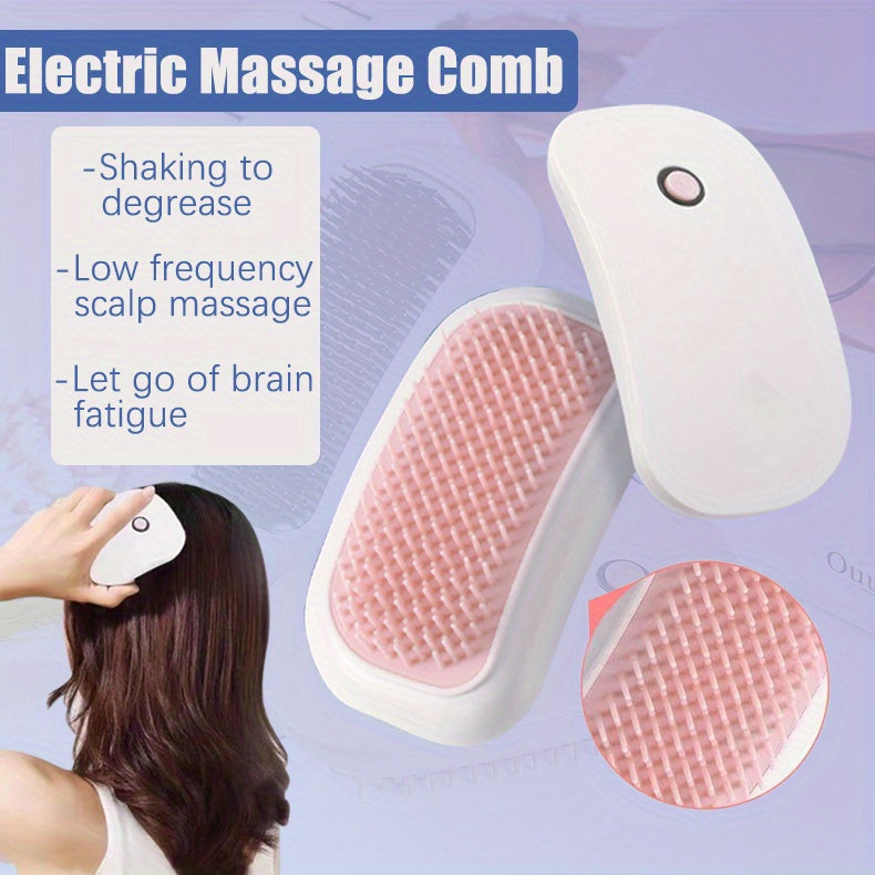 Portable Beauty Tool Scalp Comb, Electric Massage Comb, Body Relaxing High - Frequency Vibration Head Massager - 5 - CJ
