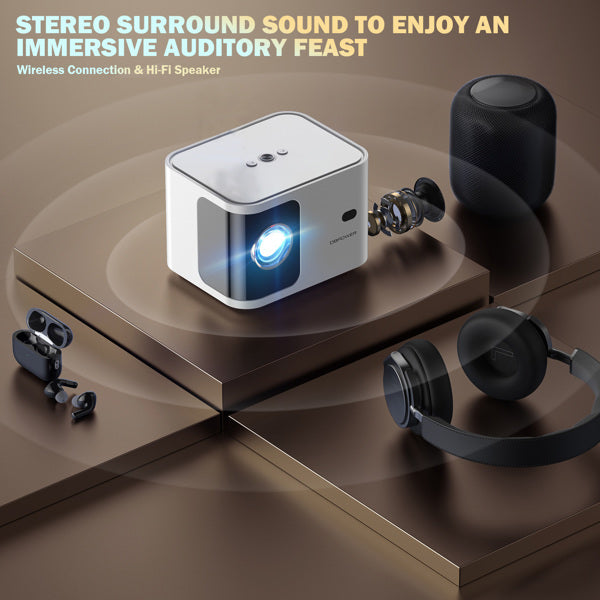 DBPOWER H89 720P Projector With Motorized Focus 5G - It Is Prohibited To Sell On Amazon, Walmart, And Temu Platforms, And It Will Not Be Shipped On Weekends - 5 - CJ