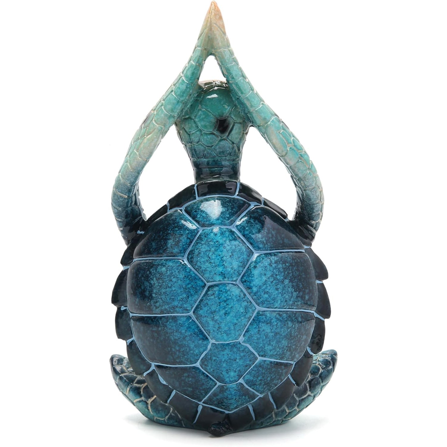Sea Turtle Meditation Yoga Decor Garden Figurine Sea Turtle Meditating Coastal Beach Decorations Zen Yoga Resin Statue For Home Office Decorations Put The Palm Separate - 5 - CJ