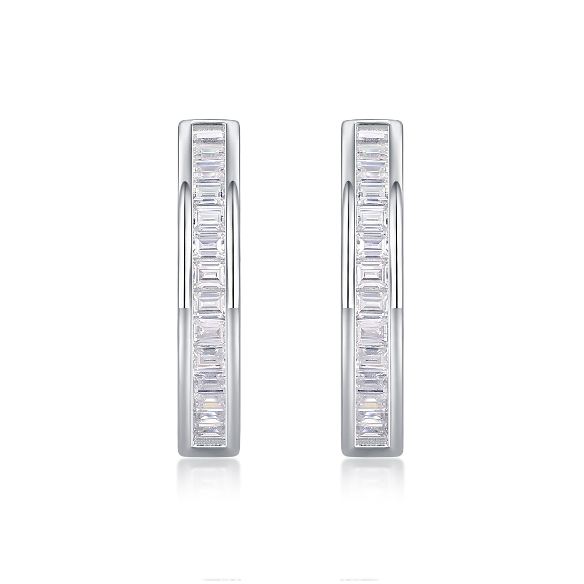 1The Dawn Of Luxury Fashion Diamond Earrings Earrings Studded With Mosan Diamond Silver Jewelry Prohibit TikTok sales - 5 - CJ